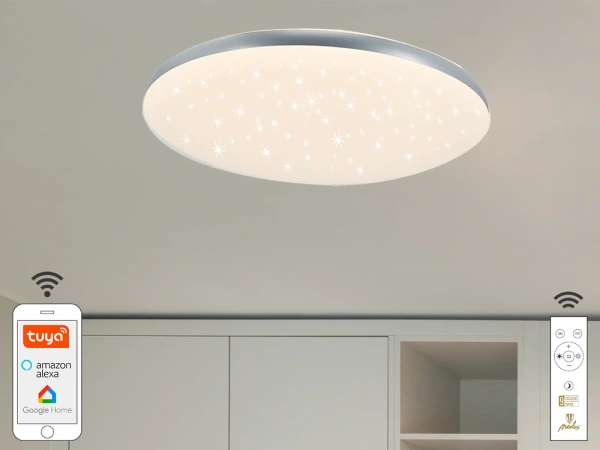 LED stropné svietidlo STAR + diaľkový ovládač + Wifi 48W - LC912T 10