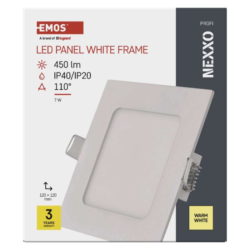 LED SVÍTIDLO NEXXO VES.ČT 7W 450LM IP40 7