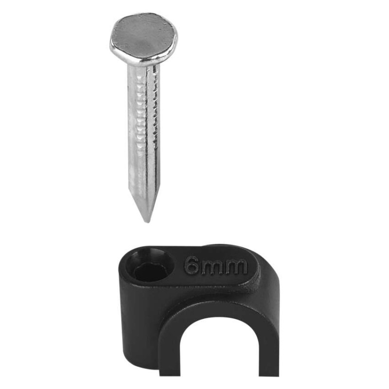 Príchytka na kábel 6MM čierna (bal.50ks) A2821 7