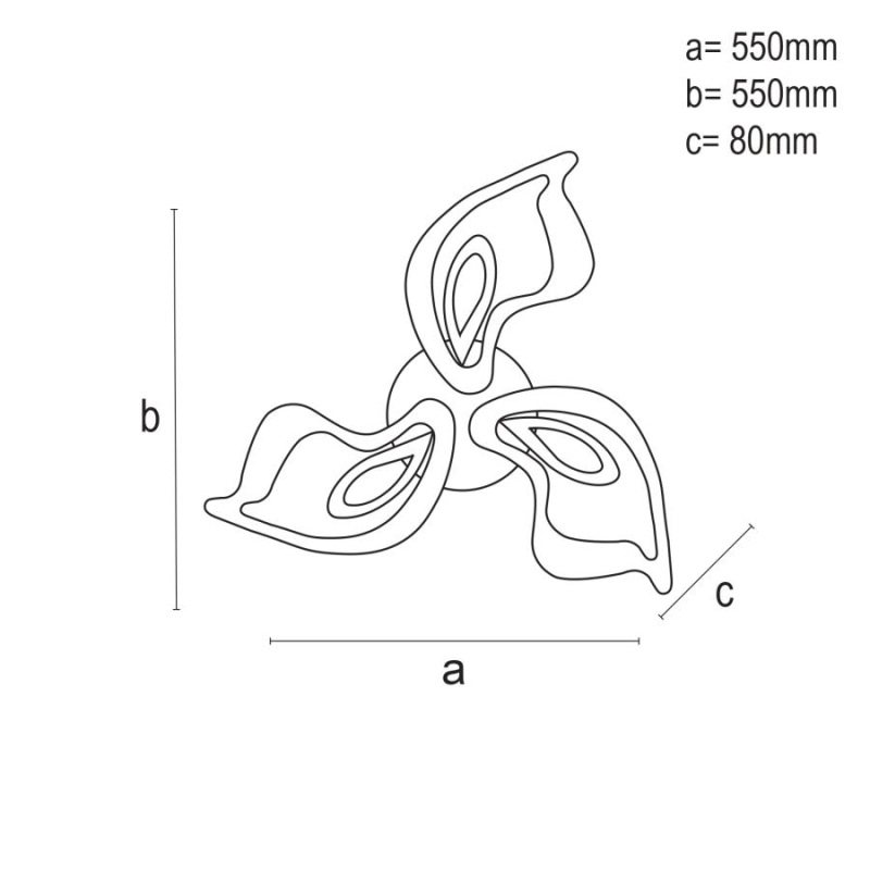 LED stropné svietidlo + diaľkový ovládač 75W - J3315/W 4