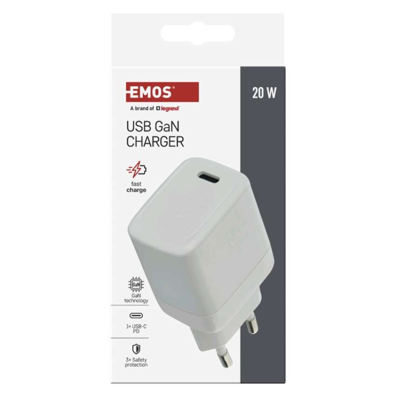 USB ADAPTÉR SÍŤ GAN PD 20W; C 7