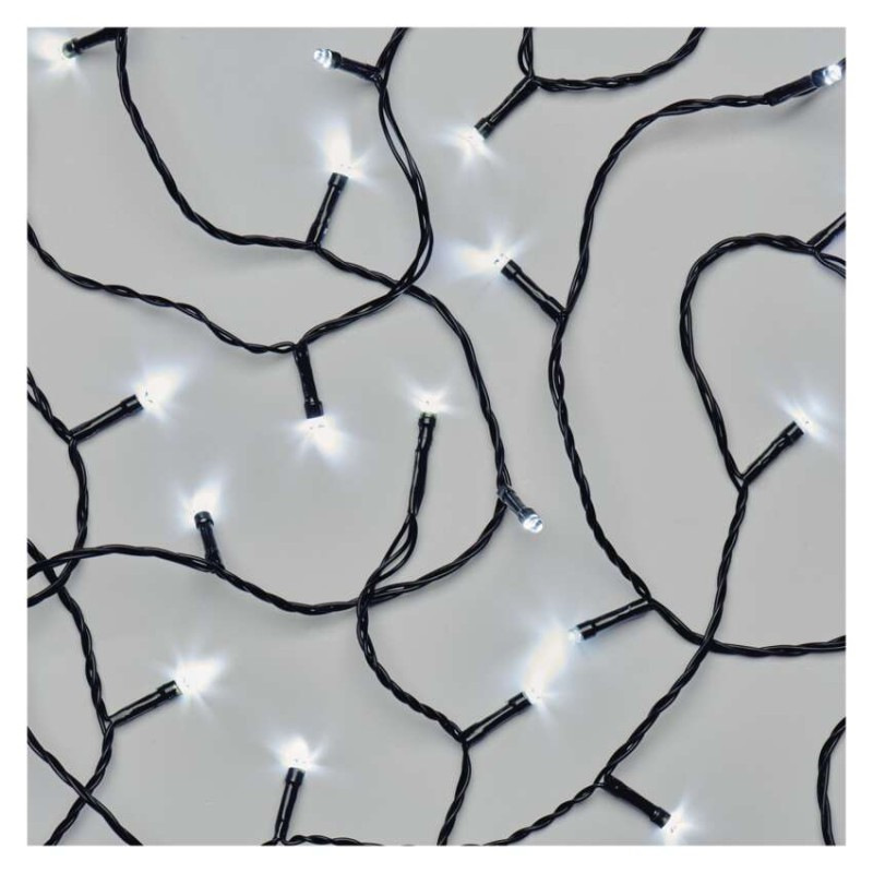 VIANOCE reťaz 80LED 5,6M IP44, 3xAA, studená biela D4FC02 5