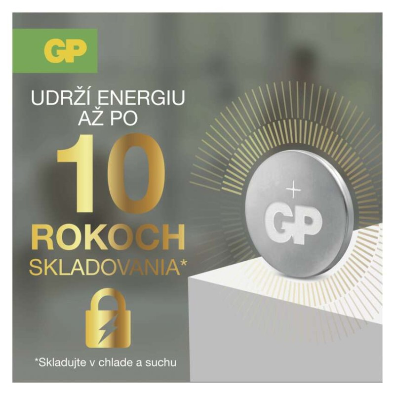 Batéria GP CR1620 3V 75mAh líthiová gombíková 5ks/blister B1570 1