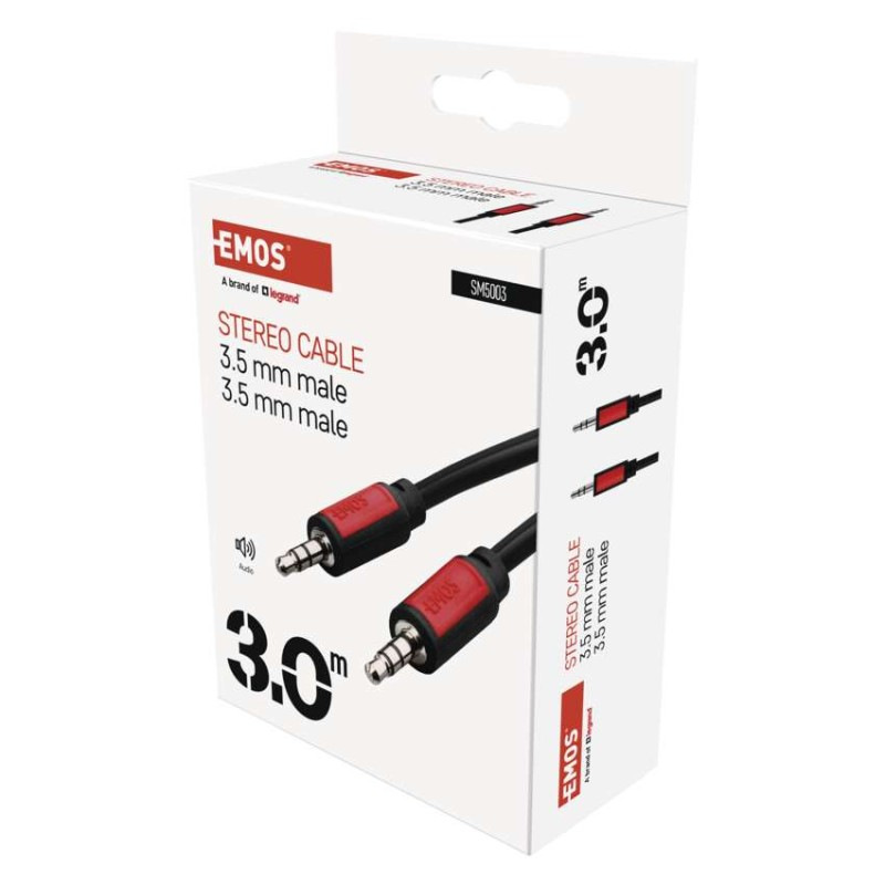 Kábel SM5003 JACK 3,5mm stereo 3m EMOS  SM5003 3