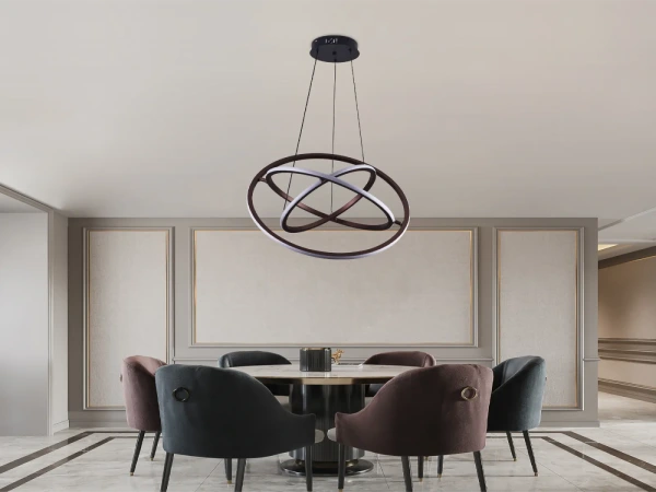 LED závesné svietidlo na lanku + diaľkový ovládač 105W - J4350/BR 4