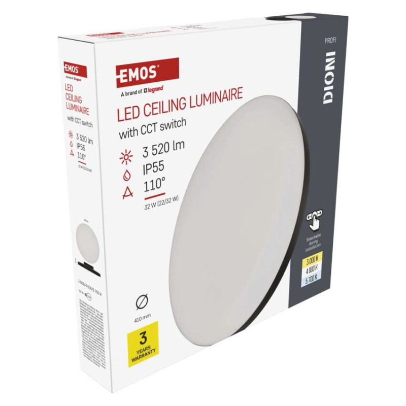 SVIETIDLO LED TORI 32W IP54 NW 3520lm ZM4322 prisadené kruh 10