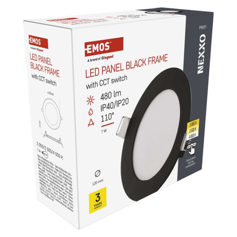 SVIETIDLO LED NEXXO VST.K. 7W CCT  ZD1323 10