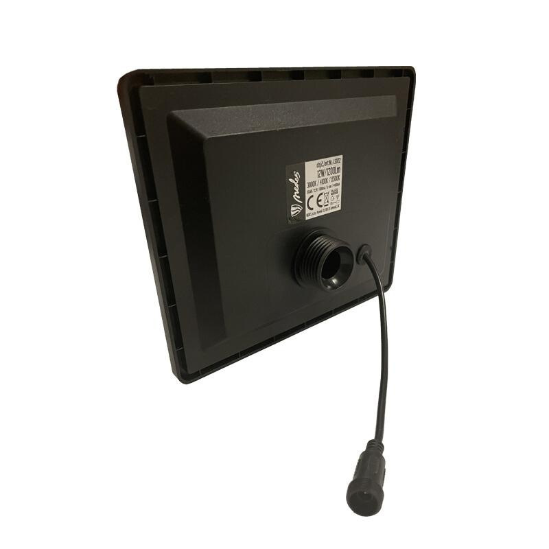 LED čierne vonkajšie solárne svietidlo so senzorom 12W / 3000K - 4100K - 6500K - LS022 2