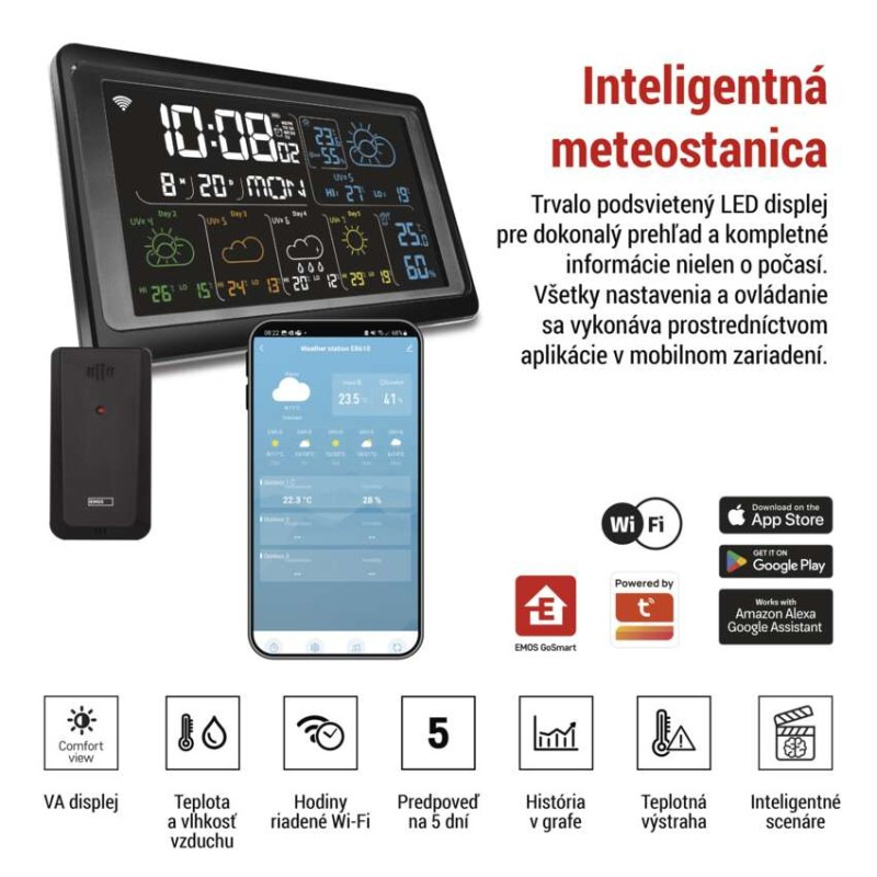 GOSMART BEZDRÁTOVÁ METEOSTANICE E8610 4