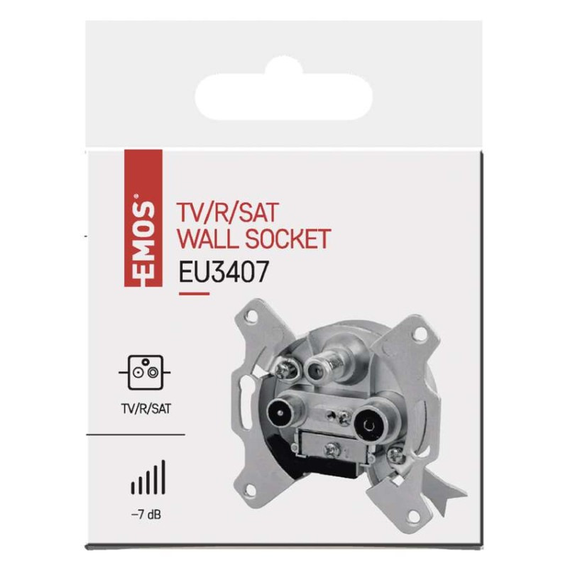 ZASUVKA UC. EU 3407 SAT průchozí 2