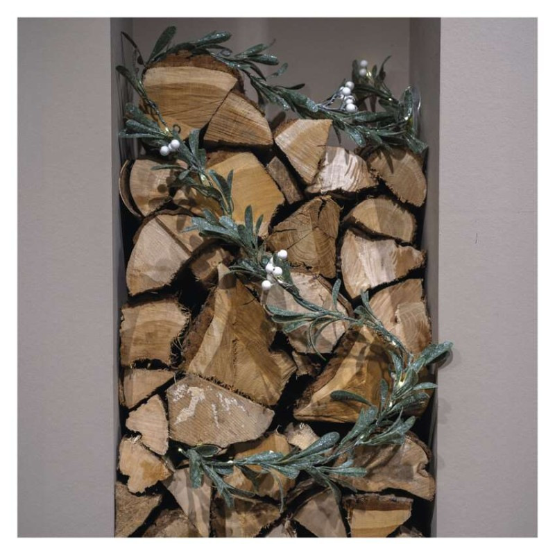 25LED MISTLETOE GARLAND 3AA WW 4