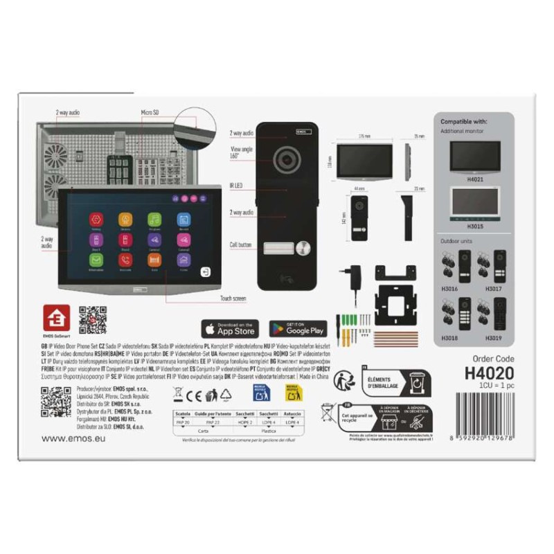 Videovrátnik GoSmart sada IP-750A s WIFI  H4020 9