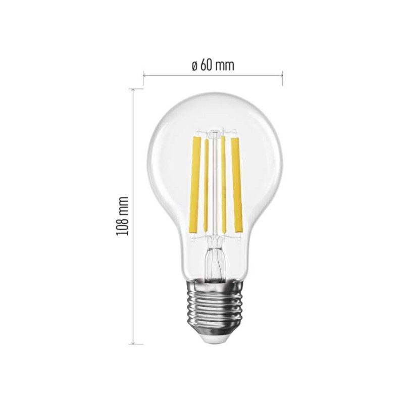 Žiarovka LED FLM A60 10,5W(100W) 1521lm E27 ZF5D62 tepl.biela
