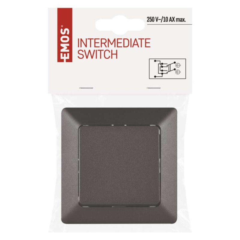 Spínač č.7 250 V/10 A max. IP20  antracit  A6100.7 4