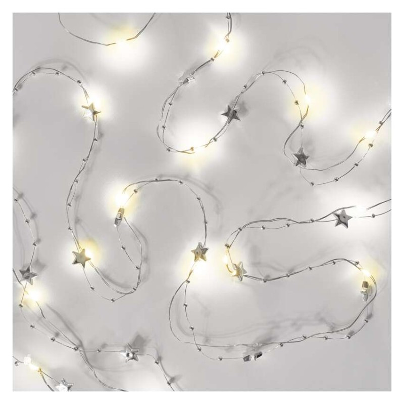 20LED GIRLAND SILVER 2AA WW