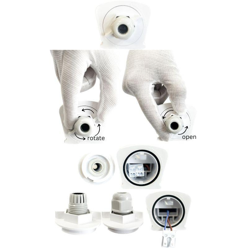 LED nadpájacie svietidlo s WIFI a BLUETOOTH 40W / IP65 3000K - 6500K - LNL334/3W 6