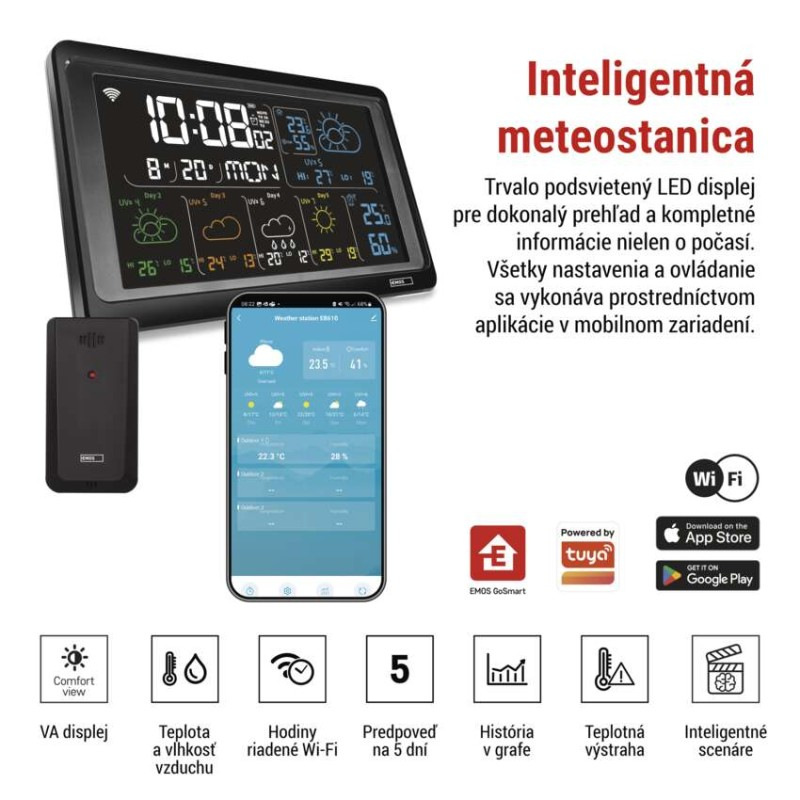 GOSMART BEZDRÁTOVÁ METEOSTANICE E8610 4