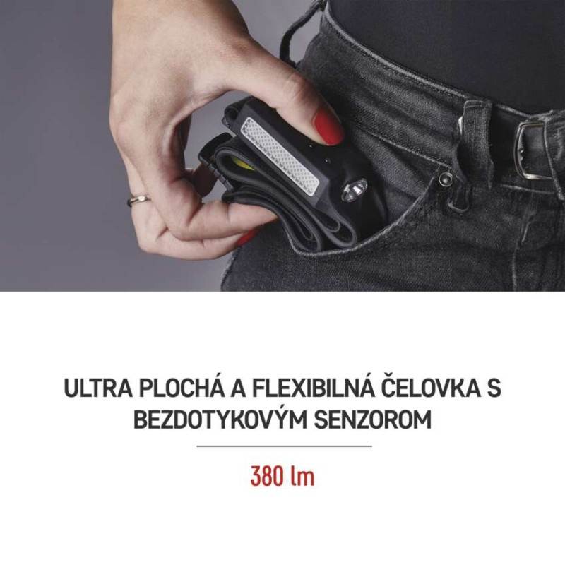 Čelovka LED COB + LED  P3541 3