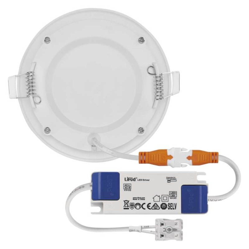 LED panel stropný vstavaný kruh 6W IP20 NW B  ZD1122 ZD1125 12