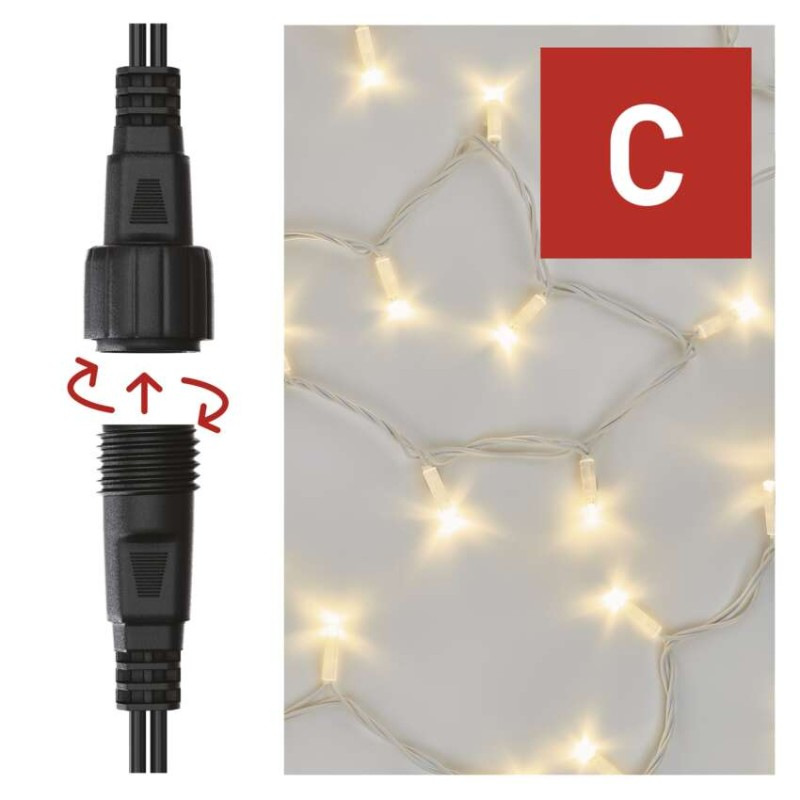 Spojovací řetěz 5M-WHITE IP44 WW ZY2155 5