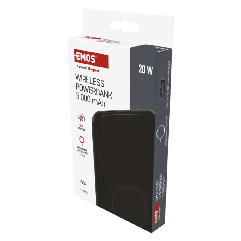 EMOS Micro powerbank WI 521 5000 B 1