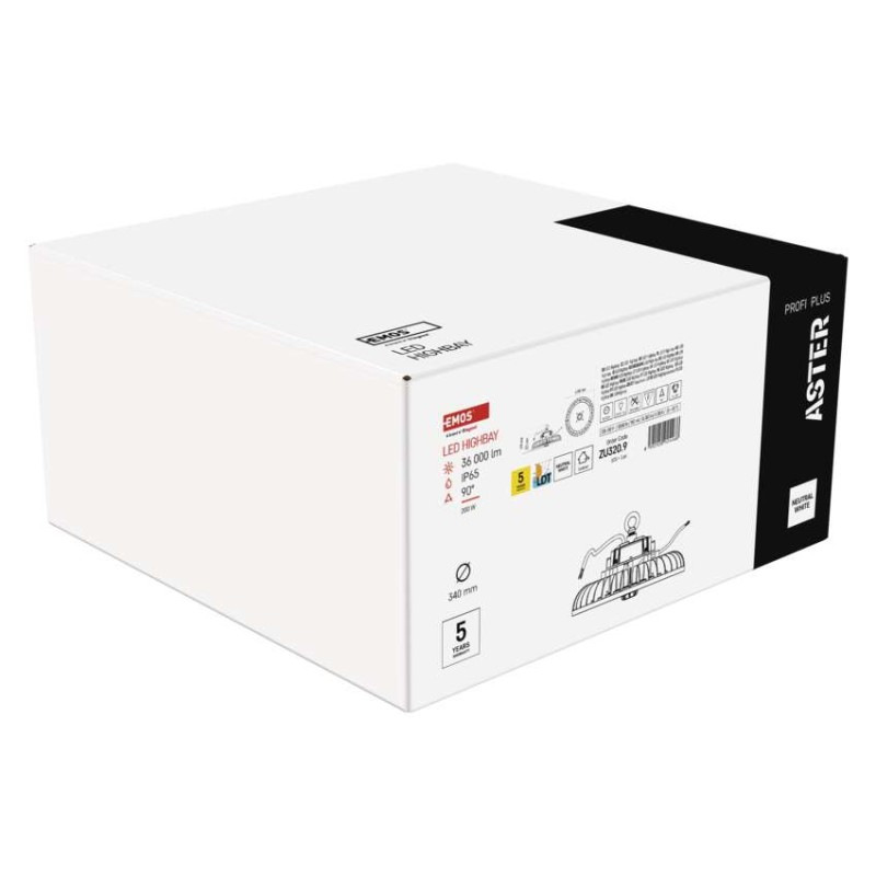 LED HIGHBAY ASTER 200 W 36000LM 90° NW 6