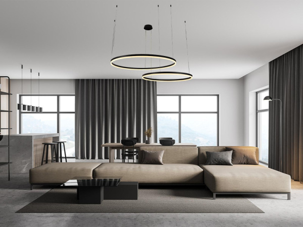 LED závesné svietidlo s diaľkovým ovládačom 100W - J4382/B 6