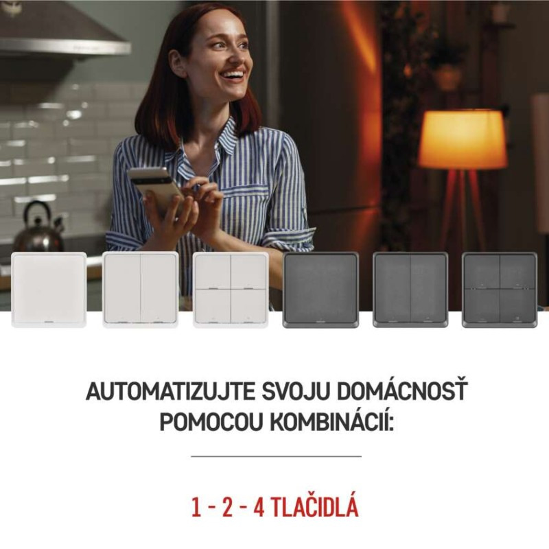 GOSMART SCÉNICKÝ VYPÍNAČ 4TL IP-2004ZB Z 2