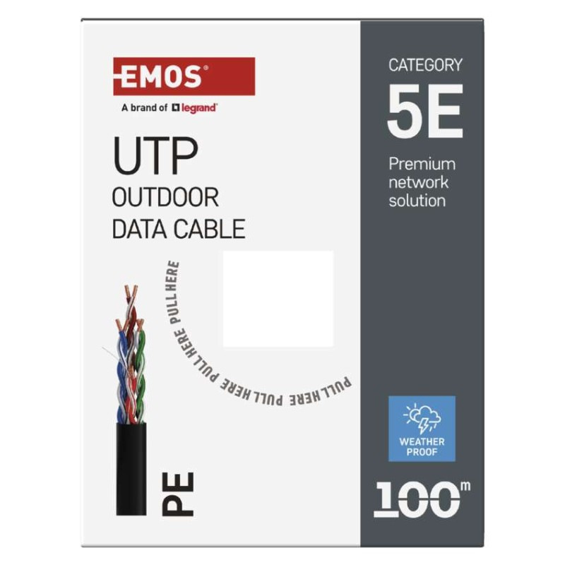 UTP KABEL CAT5E PE 100M OUTDOOR 5