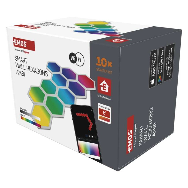 GOSMART WALL HEXAGONS (10pack) 13