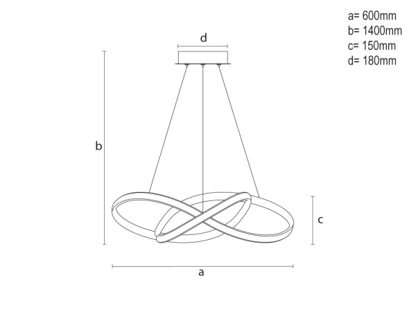LED závesné svietidlo s diaľkovým ovládačom 85W - TA2311/W 9