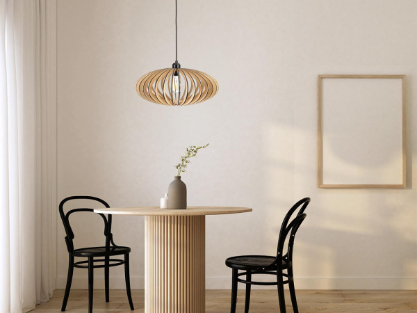 Závesný luster z masívneho dreva E27 / 450 - WRE131 3