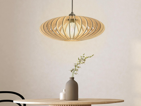 Závesný luster z masívneho dreva E27 / 450 - WRE131 6