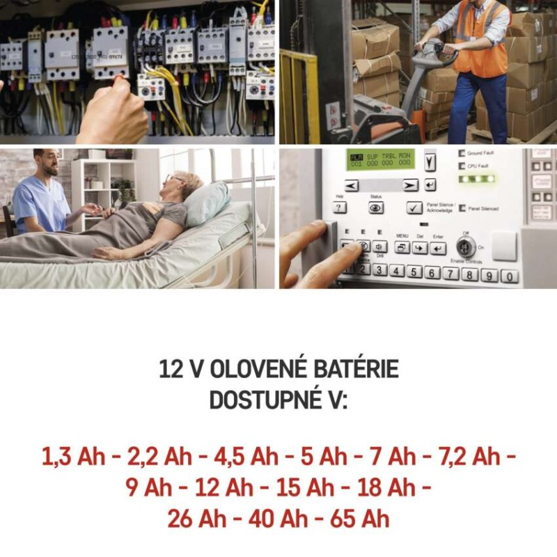 Akumulátor olovený SLA 12V 7,2Ah FA6,3  B9674 2