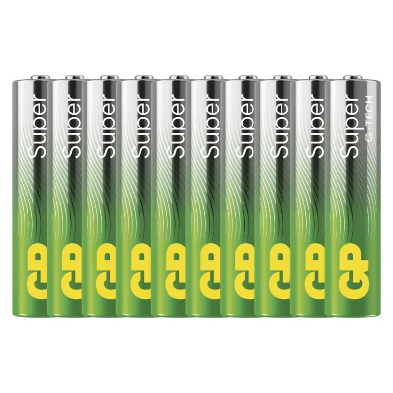GP alkalická baterie SUPER AAA (LR03) 10