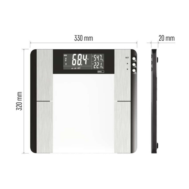 Váha digitálna osobná s BMI indexom PT718  EV104