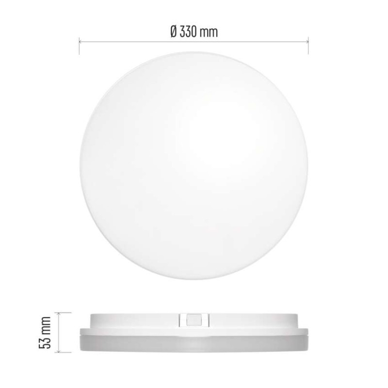 LED TORI PŘ.KR 24W IP54 WW B 2