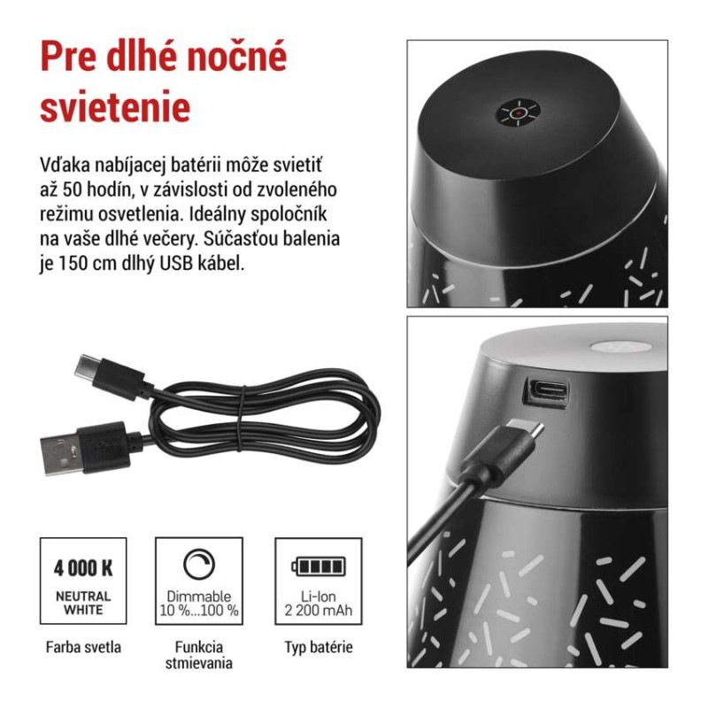 LED STOLNÍ LAMPA GRACE 4