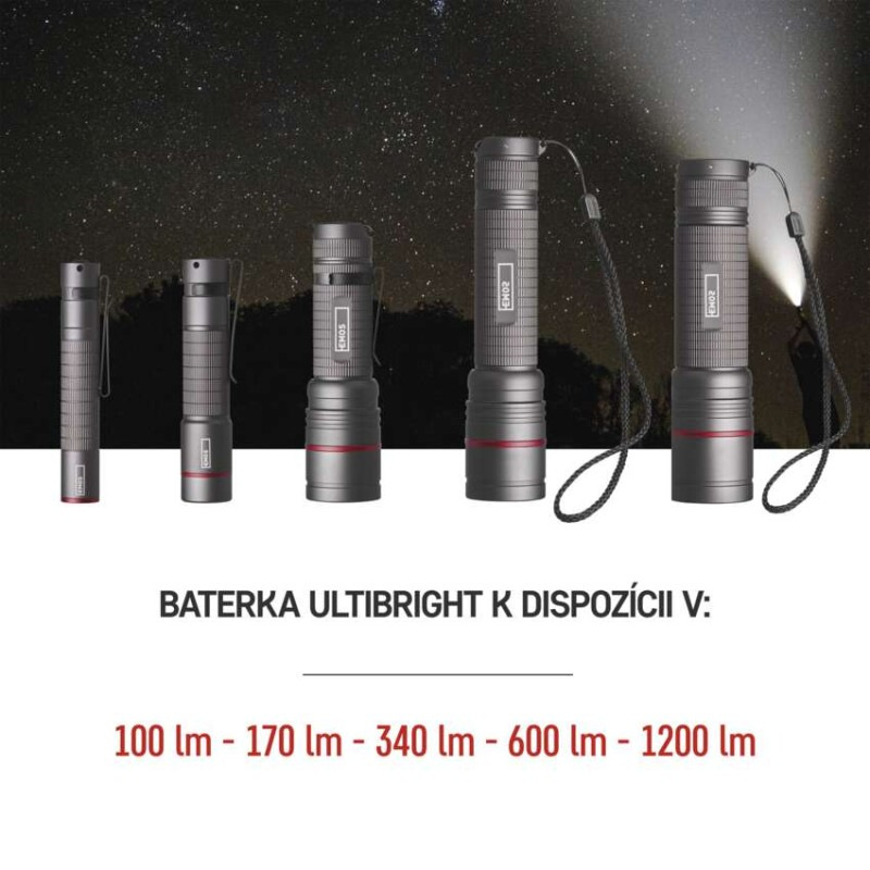 LED SVÍTILNA ULTIBRIGHT 70 340lm 3×AAA 2