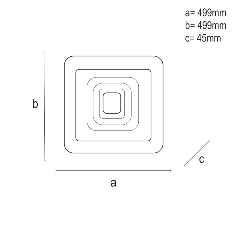 LED stropné svietidlo + diaľkový ovládač 105W - J1322/W 11