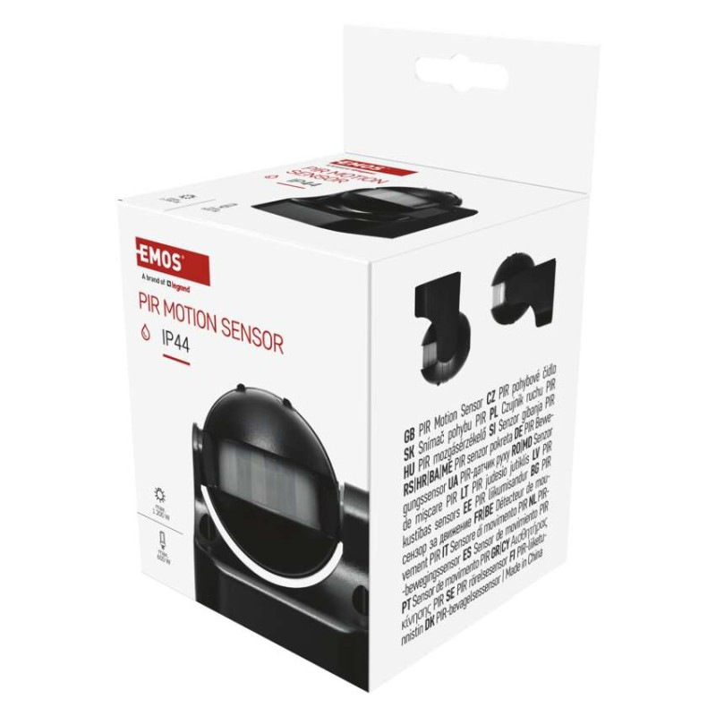 POHYB.ČIDLO PIR Č 1200W IP44 6