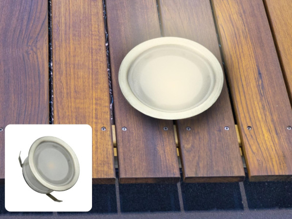 LED vonkajšie podlahové svetlo 0,4W / IP67 FL104 / 2800K - LFL113 3