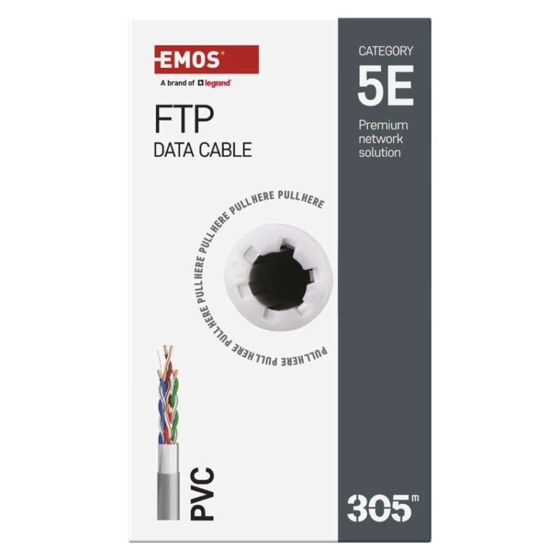 Kábel FTP 4x2xAWG24 Cat.5E 305M drôt  S9221 2309110010 6