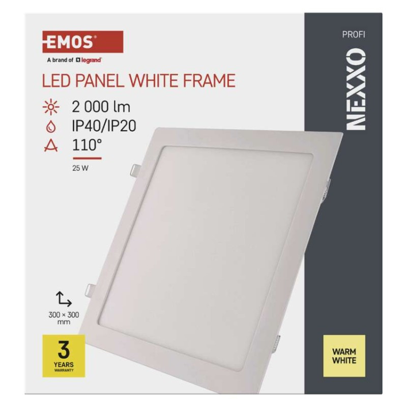 LED SVÍTIDLO NEXXO VES.ČT 25W 2000LM IP4 7