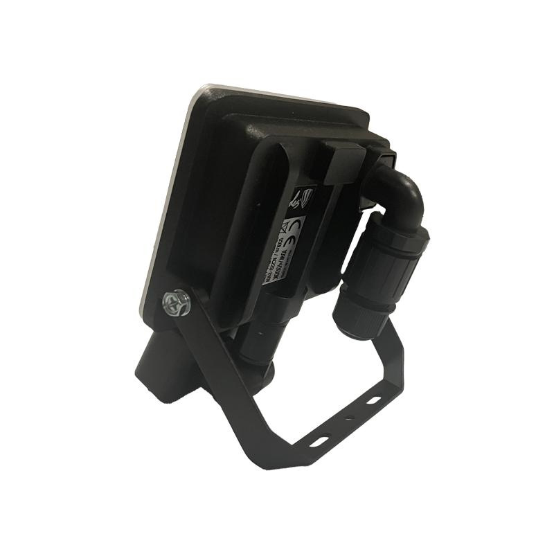 Vonkajší čierny LED reflektor so senzorom 10W / 4000K - LF7021S 10