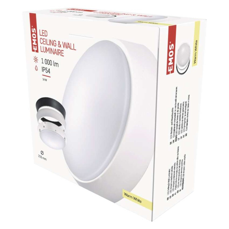 LED NÁSTĚNNÉ S.IP54 14W WW