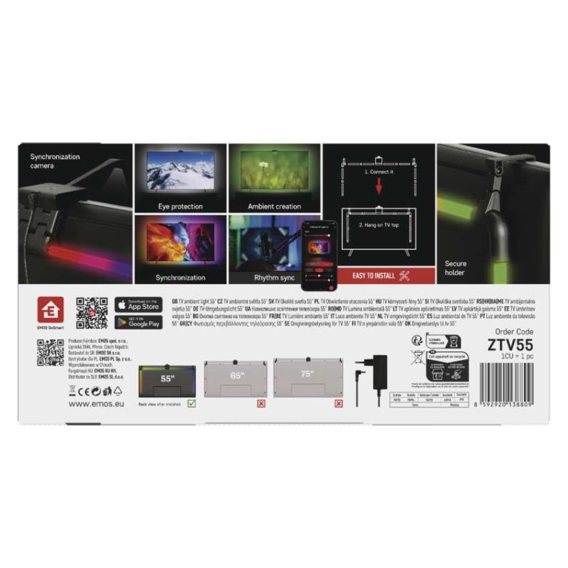 GOSMART AMBIENTNÍ OSVĚTLENÍ TV 55" 12
