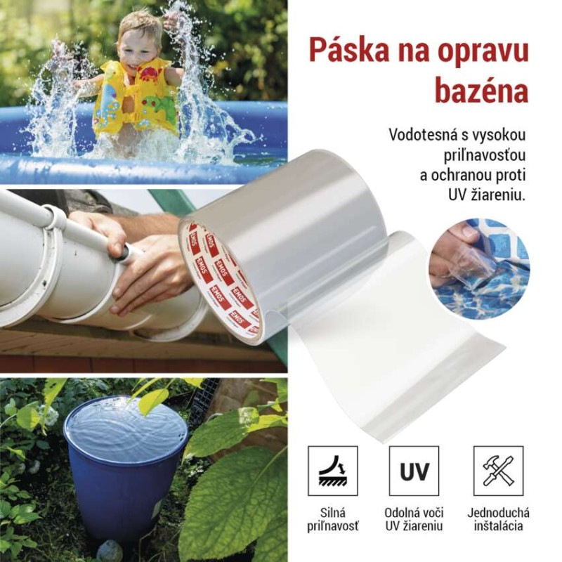 PÁSKA OPRAVNÁ BAZÉNOVÁ TRANSPARENTNÍ 100 1