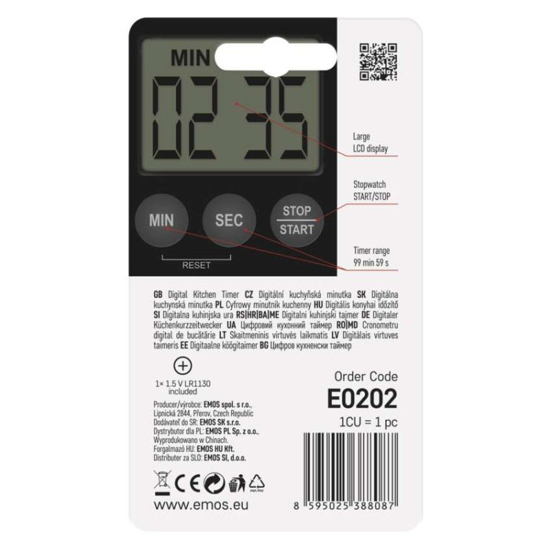 Minútka TP202 kuchynská digitálna             E0202 5