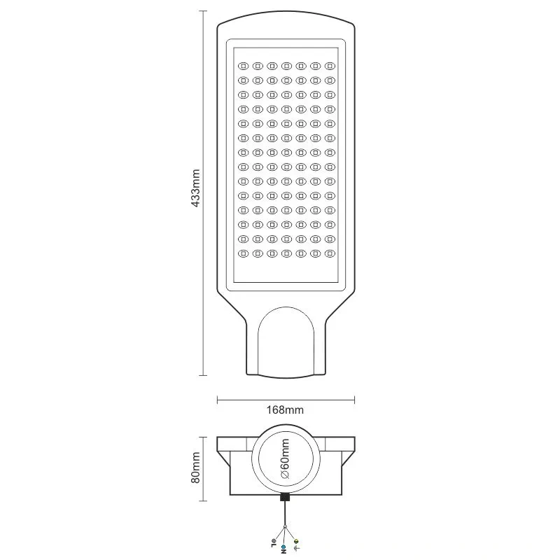 LED pouličné svietidlo 100W / 4000K - LSL323N 5
